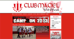 Desktop Screenshot of clubmaciel.com.ar