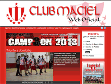 Tablet Screenshot of clubmaciel.com.ar